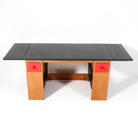 Art Deco Modernist Desk or Writing Table by Hendrik Wouda for Pander, 1920s